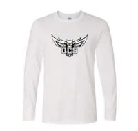 OCS OWL Softstyle Long Sleeve T-Shirt – White, Large