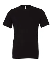BELLA+CANVAS-3001 Unisex Jersey Short Sleeve Tee – M, Black