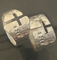 (USD) "The Cross" Declare Rings (Couples Set) – Image 1