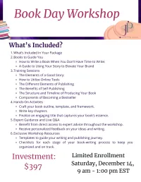 Book Day Workshop – Image 1