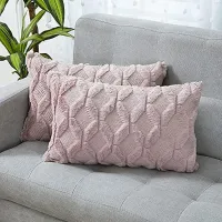 Plush Velvet Throw Pillow | Deep Burgundy with Gold Embroidery – Image 1