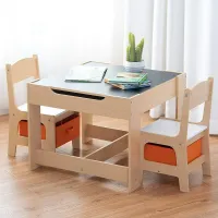 Fun Activity Table Set | Bright Colors with Sturdy Chairs – Image 1