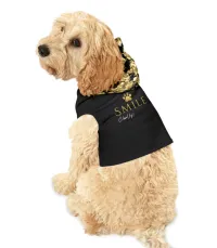 SMILE, Chin Up! Pet Hoodie – Black, XXS