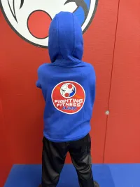 Child Blue FFJudo Hoody – Image 2