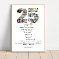 25 Hochzeit Jubiläum Geschenkposter mit Foto – Bild 3