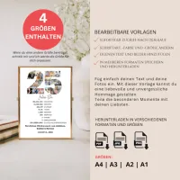 25 Hochzeit Jubiläum Geschenkposter mit Foto – Bild 5