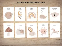 Boho Affirmationskarten für Kinder – Bild 1