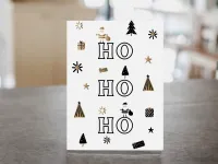 Weihnachtsdekoration Poster, HO HO HO Christmas Poster, Weihnachtsposter, Digital Download – Bild 5