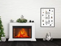 Weihnachtsdekoration Poster, HO HO HO Christmas Poster, Weihnachtsposter, Digital Download – Bild 3