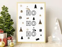 Weihnachtsdekoration Poster, HO HO HO Christmas Poster, Weihnachtsposter, Digital Download – Bild 2