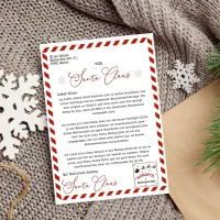 Brief vom Weihnachtsmann, Santa Brief Weihnachten, Frohe Weihnachten Geschenke, Instant Download – Bild 2