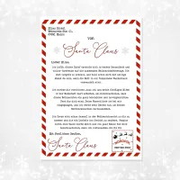 Brief vom Weihnachtsmann, Santa Brief Weihnachten, Frohe Weihnachten Geschenke, Instant Download – Bild 1