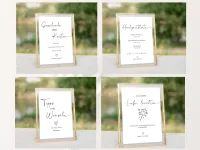 Personalisierbare Hochzeit Schilder Set, Notfallkörbchen, Gästebuch, Geschenke und Karten, Hochzeitstorte HZ02 – Bild 3