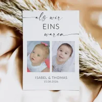 Als wir alt waren Foto Tischnummer Vorlage, druckbare minimalistische Hochzeit Tischdekoration, editierbare Kindheit Foto Zeich – Bild 4