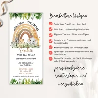 Regenbogen und Safari Tiere Ecard – Bild 3