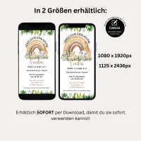 Regenbogen und Safari Tiere Ecard – Bild 5