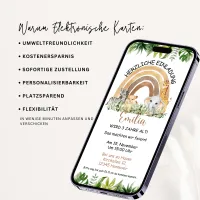 Regenbogen und Safari Tiere Ecard – Bild 4