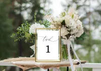 Minimalistische Hochzeit Tischnummer 02 – Bild 4