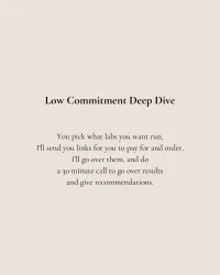 Low Commitment Deep Dive – Image 1
