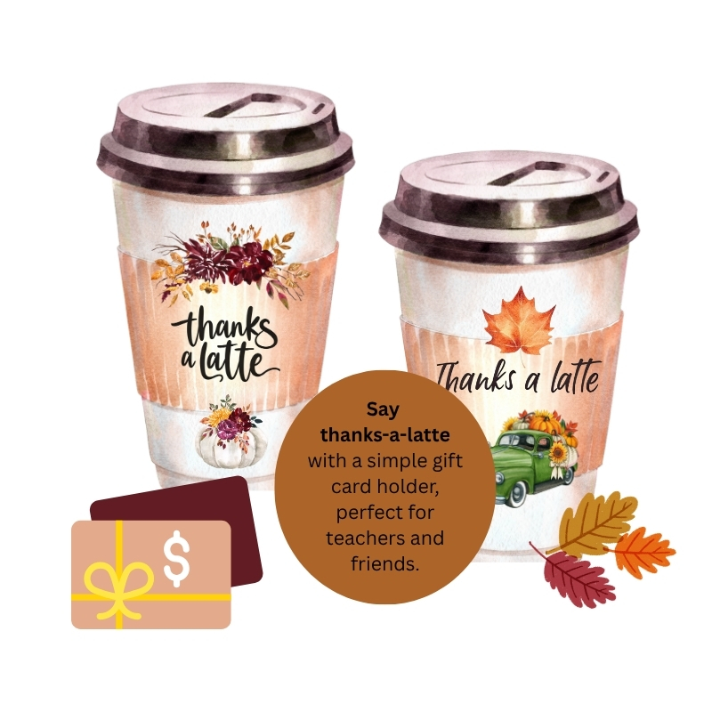 Thanks a Latte Gift Card Holder – Image 1