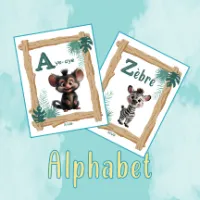 L'alphabet-Cadrage en bois – Image 1