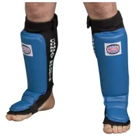 Shin Pads | Leather – Regular, Blue