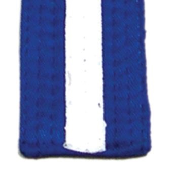 Belt | Kyu Junior – 8, Blue/White Stripe