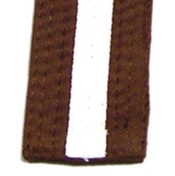 Belt | Kyu Junior – 2, Brown/White Stripe