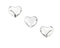 Swarovski Heart Flatback Clear  – Image 1