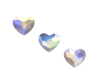 Swarovski Heart Flatback Crystal AB  – Image 1