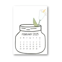 2025 Stack Up Calendar Floral – Image 2