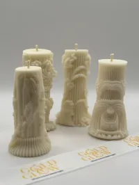 Set de Velones Esculturales “Ivory Heritage” – Image 2