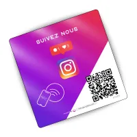 Plaque Instagram   – 1 Pièce