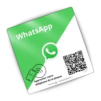 Plaque WhatsApp – 1 Pièce 