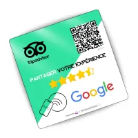 Plaque Avis (Google/Tripadvisor) – Image 1