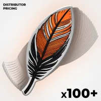 100x Truth & Reconciliation Golden Eagle Feather Pin – Image 1