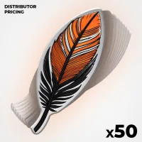 50x Truth & Reconciliation Golden Eagle Feather Pin – Image 1