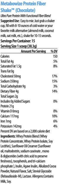 Xooma MetaboWize™ Protein Fiber Shake – Lean Muscle & Weight Management Support – Image 5