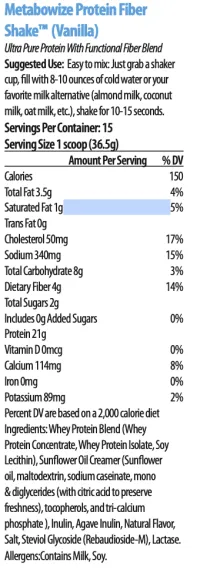 Xooma MetaboWize™ Protein Fiber Shake – Lean Muscle & Weight Management Support – Image 6
