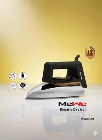MeWe Electric Dry Iron with Non-Stick Soleplate – Image 1