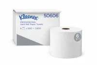 Papier à main blanc 600’- 6 rouleaux / cs – Image 1