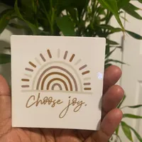 Choose Joy Sticker Collection – Neutral Square