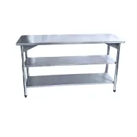 MESA INOX COM BANCADA 1.50X0.70X0.90 – Image 1
