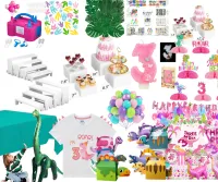 3 Rex Girls's Dinosaur Party – Image 1