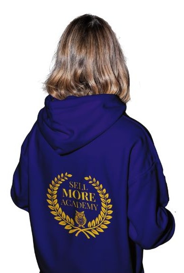 Sell More Academy Navy Hoodie — Gold Logo Fleece – Image 5