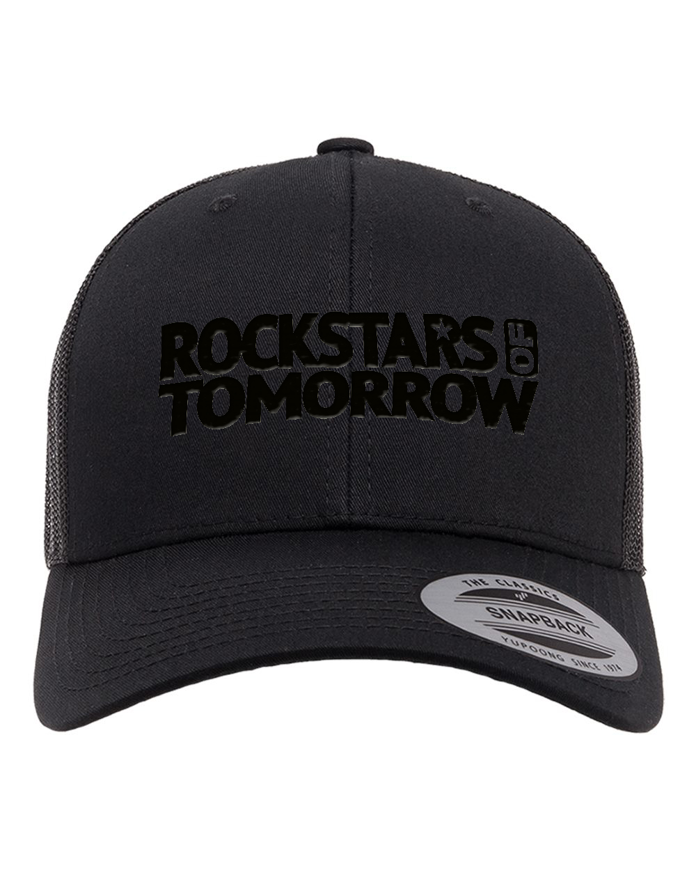 Black "baseball style" Hat – Black on Black