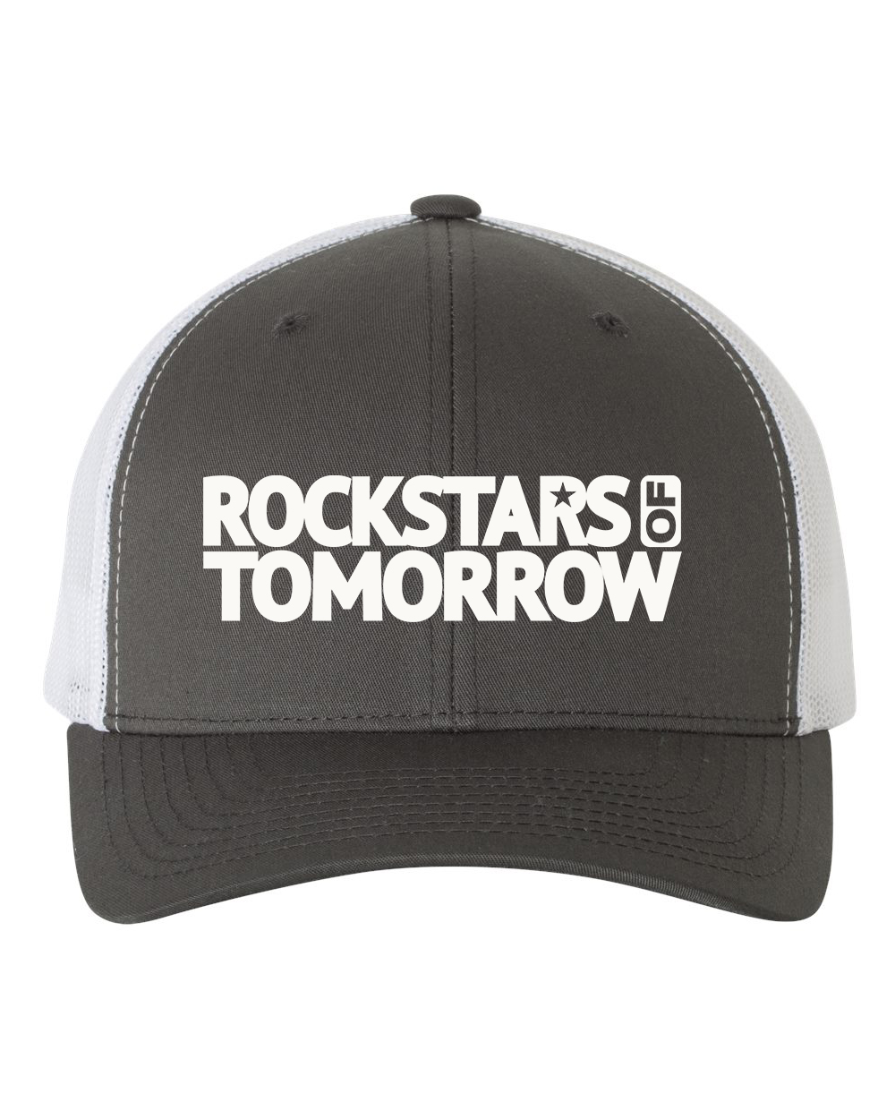 Charcoal_White "baseball style" Hat – White on Charcoal-n-White