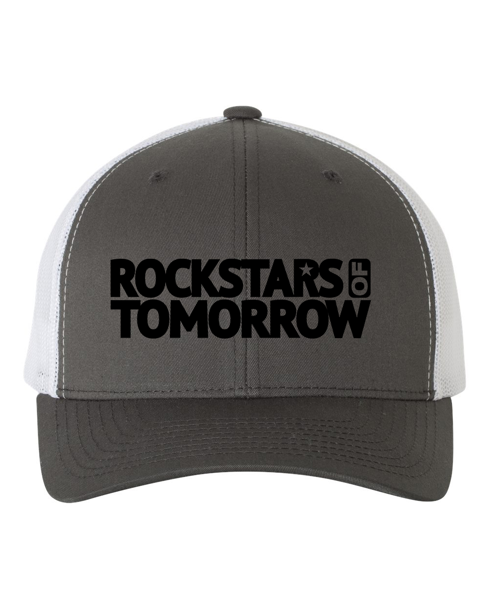 Charcoal_White "baseball style" Hat – Black on Charcoal-n-White