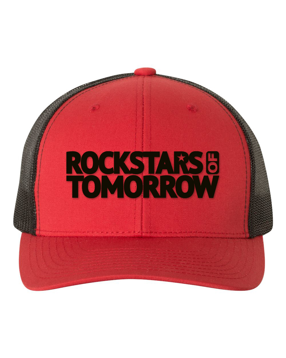 Red_Black "baseball style" Hat – Black on Red-n-Black