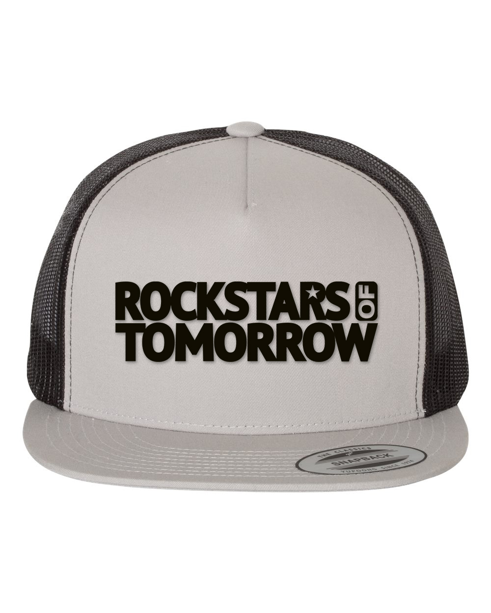 Silver_Black "flat-bill style" Hat – Image 1